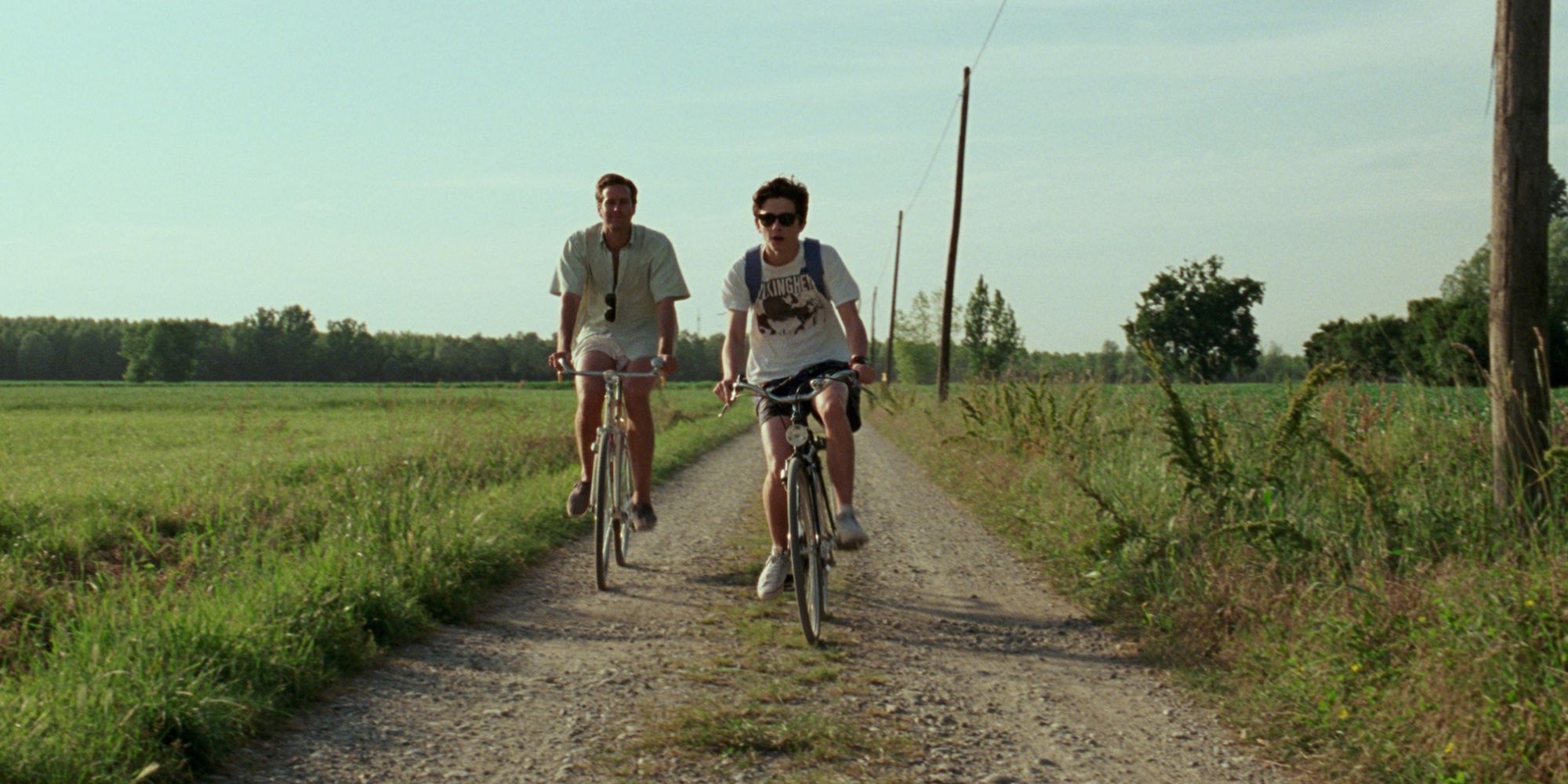 Armie Hammer and Timothee Chalamet in Call Me By Your Name