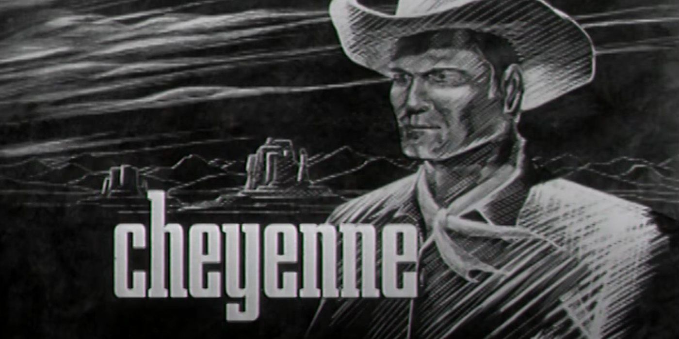 The title card for the Western television series 'Cheyenne,' also known as 'The Cheyenne Show.'