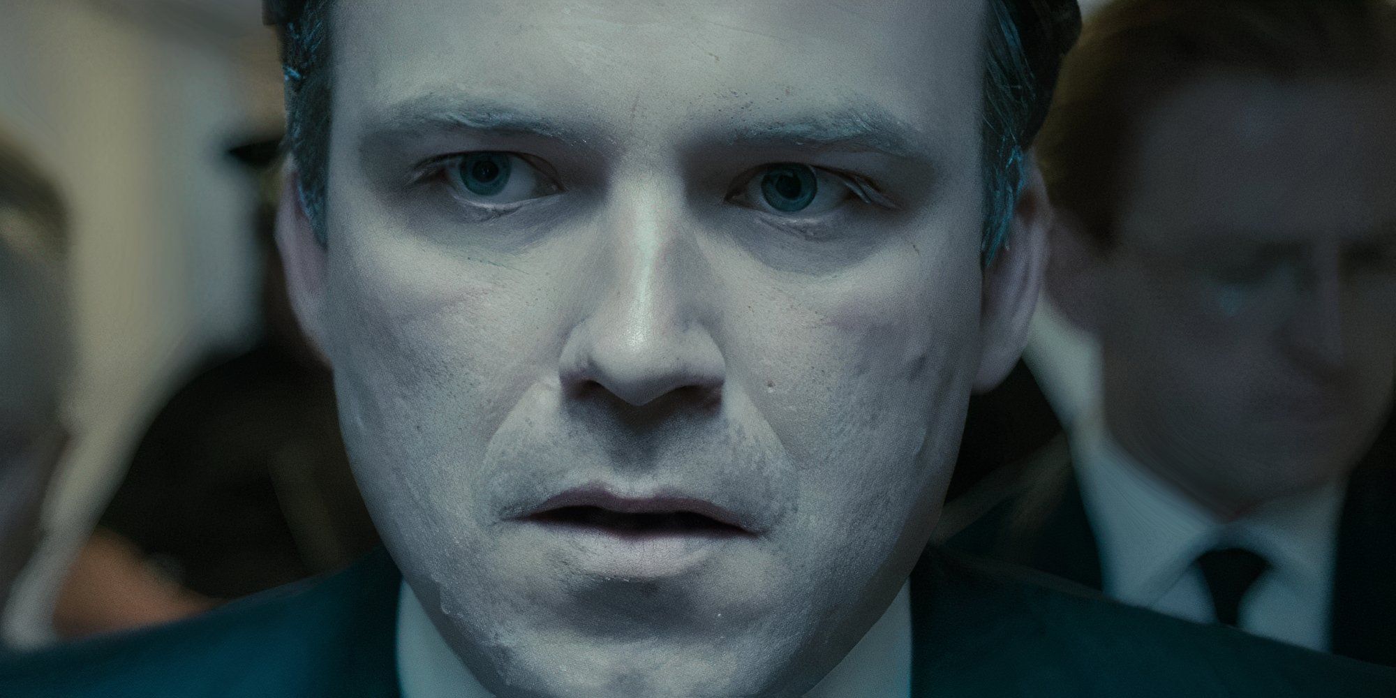 Close-up shot of Rory Kinnear as Michael Callow in Black Mirror's The National Anthem.