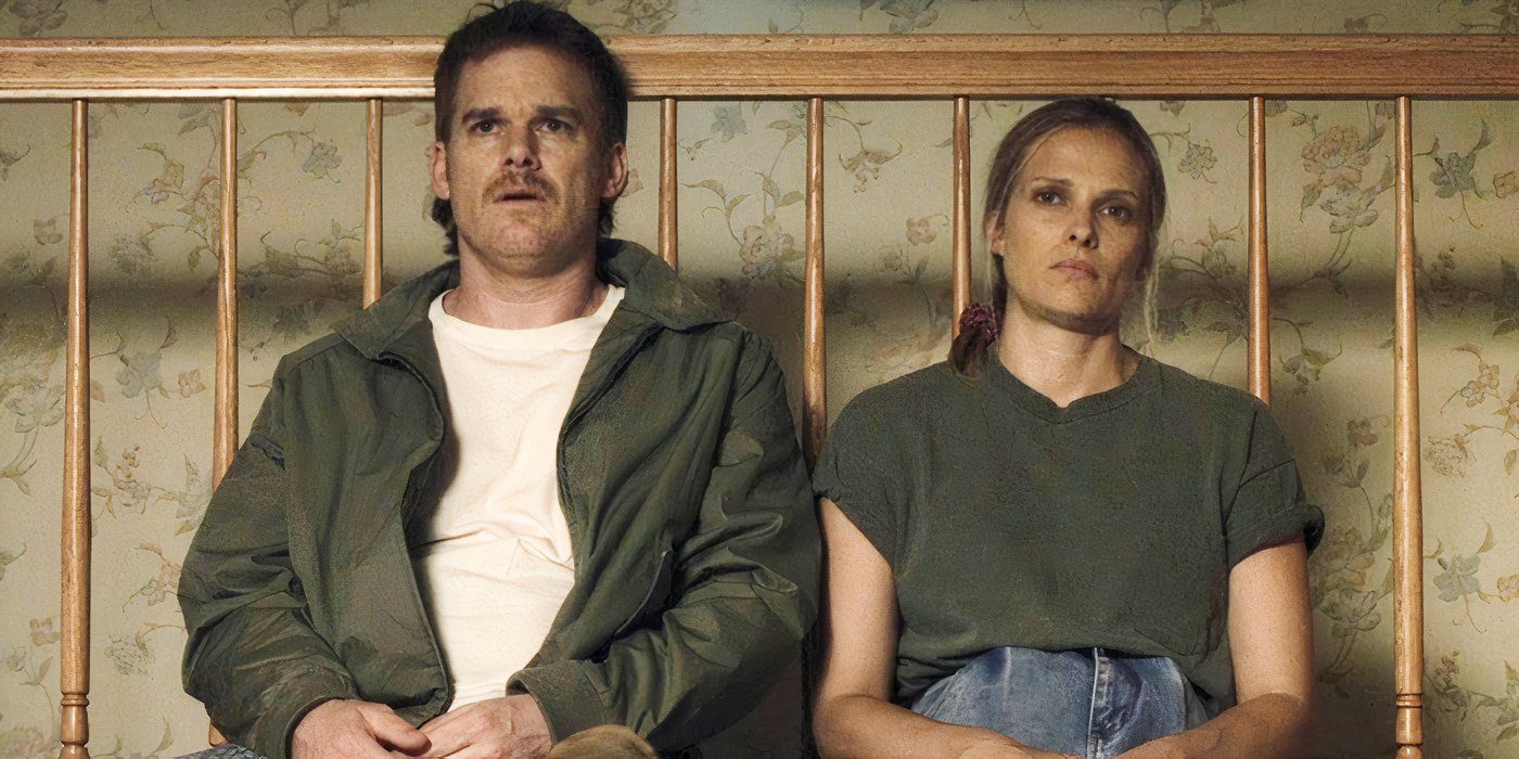 Michael C. Hall as Richard and Vinessa Shaw as Ann in Cold in July
