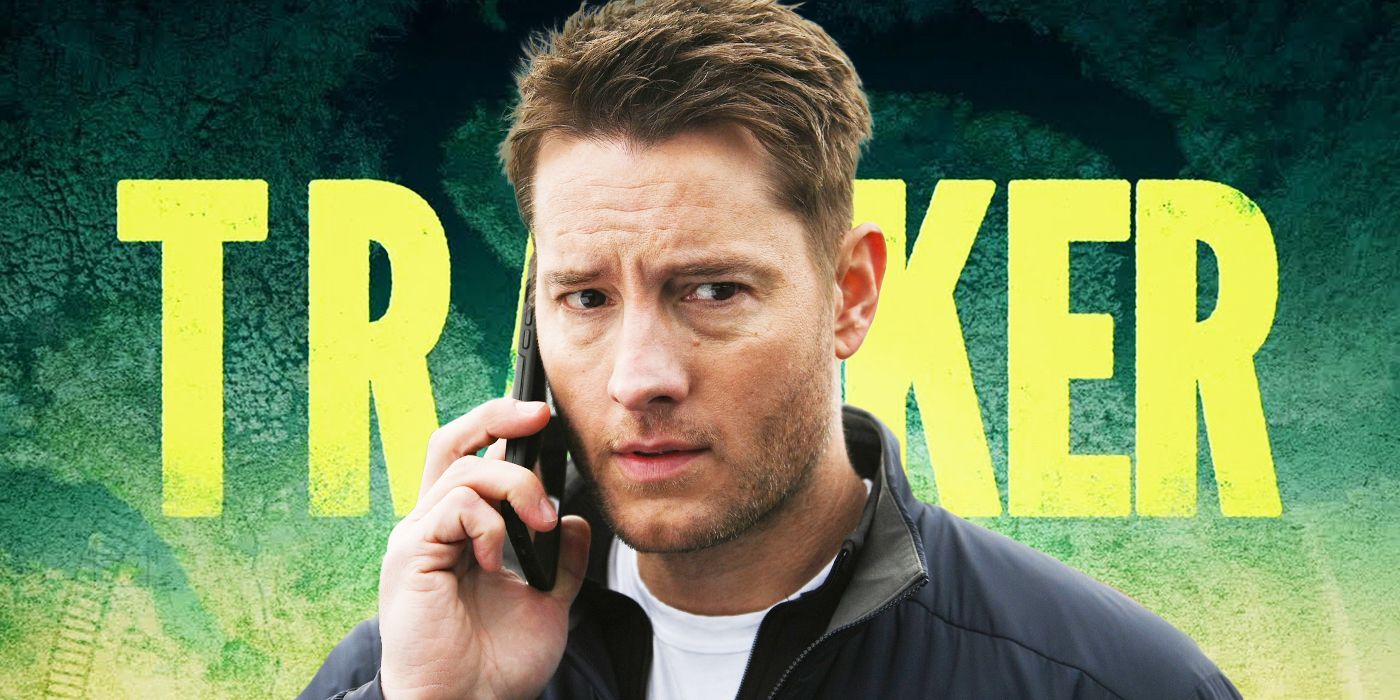 Custom image from Jefferson Chacon of Justin Hartley as Colter Shaw on the phone for the CBS series Tracker