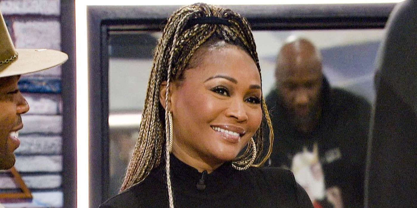 Cynthia Bailey on Celebrity Big Brother smiling.