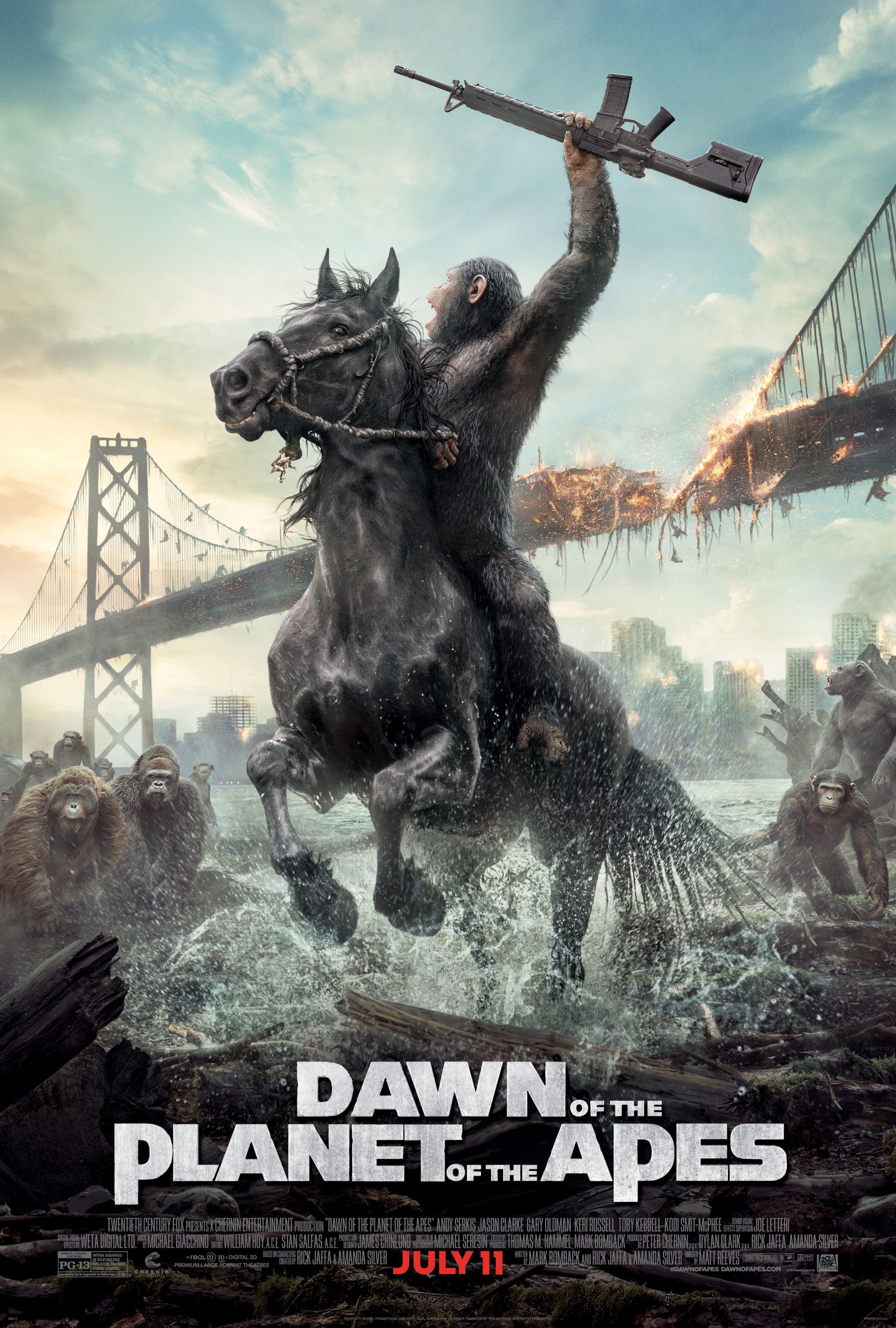 Dawn of the Planet of the Apes Film Poster