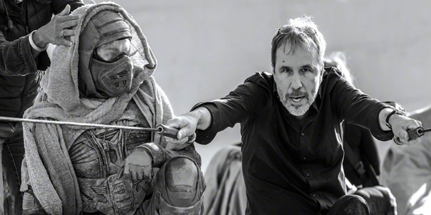 Denis Villeneuve on the set of Dune: Part Two