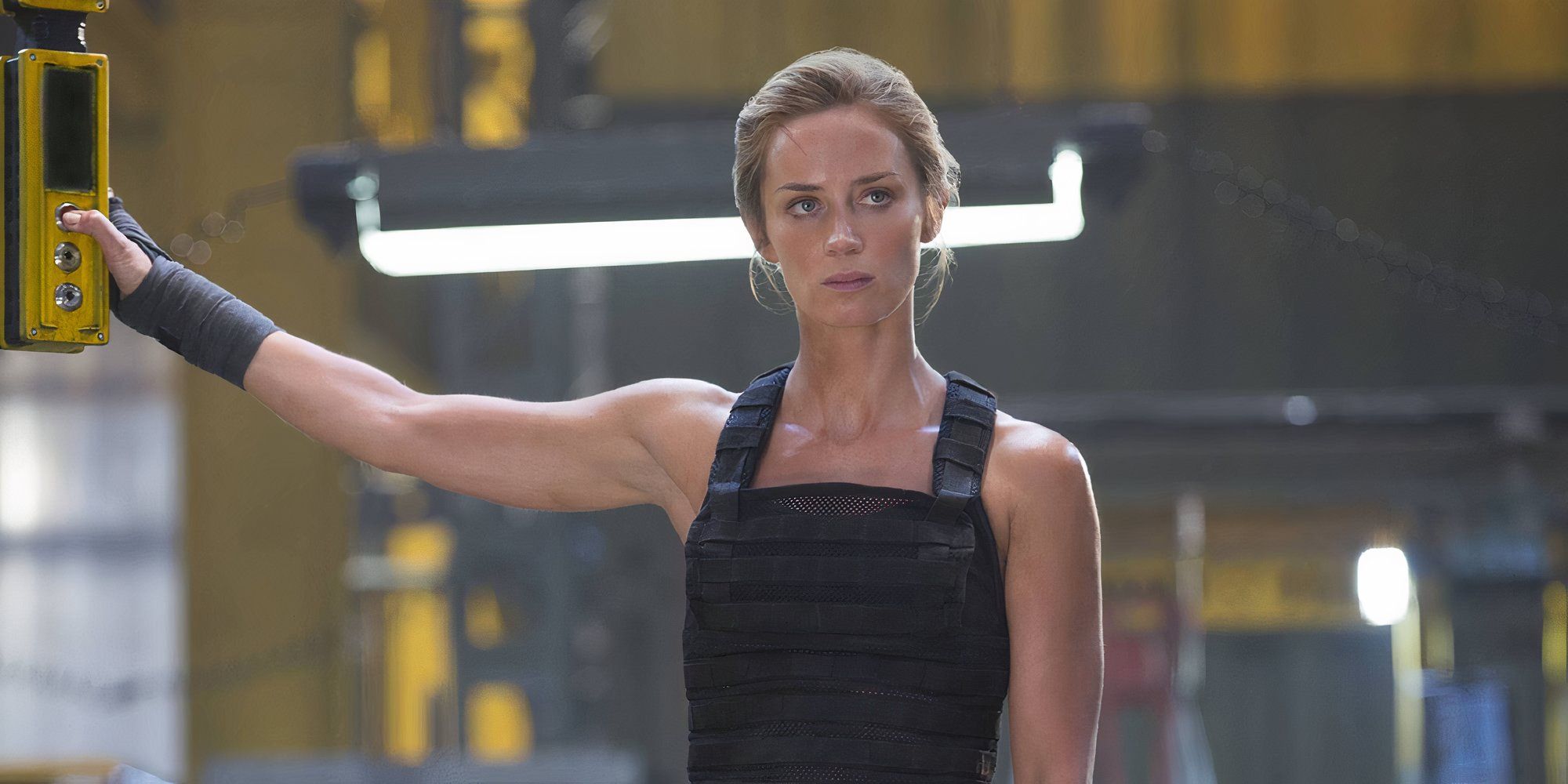 Emily Blunt as Rita Vrataski in Edge of Tomorrow.