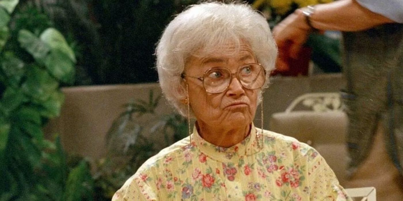 Estelle Getty as Sophia in The Golden Girls