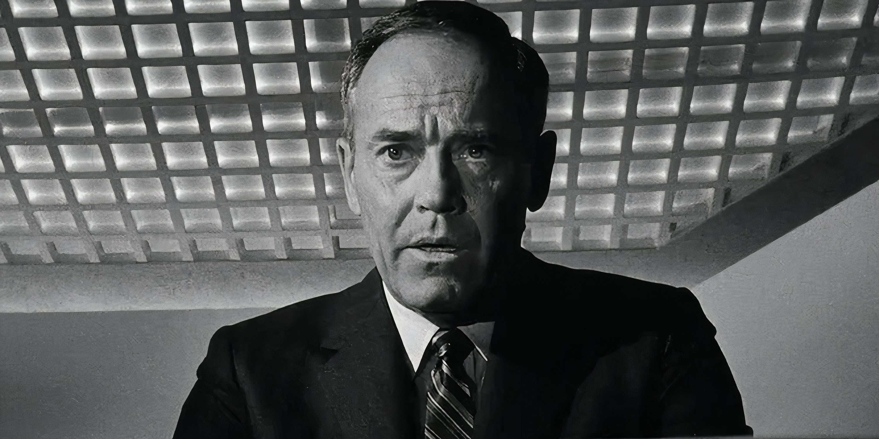 Henry Fonda beneath a grated ceiling in 'Fail Safe'