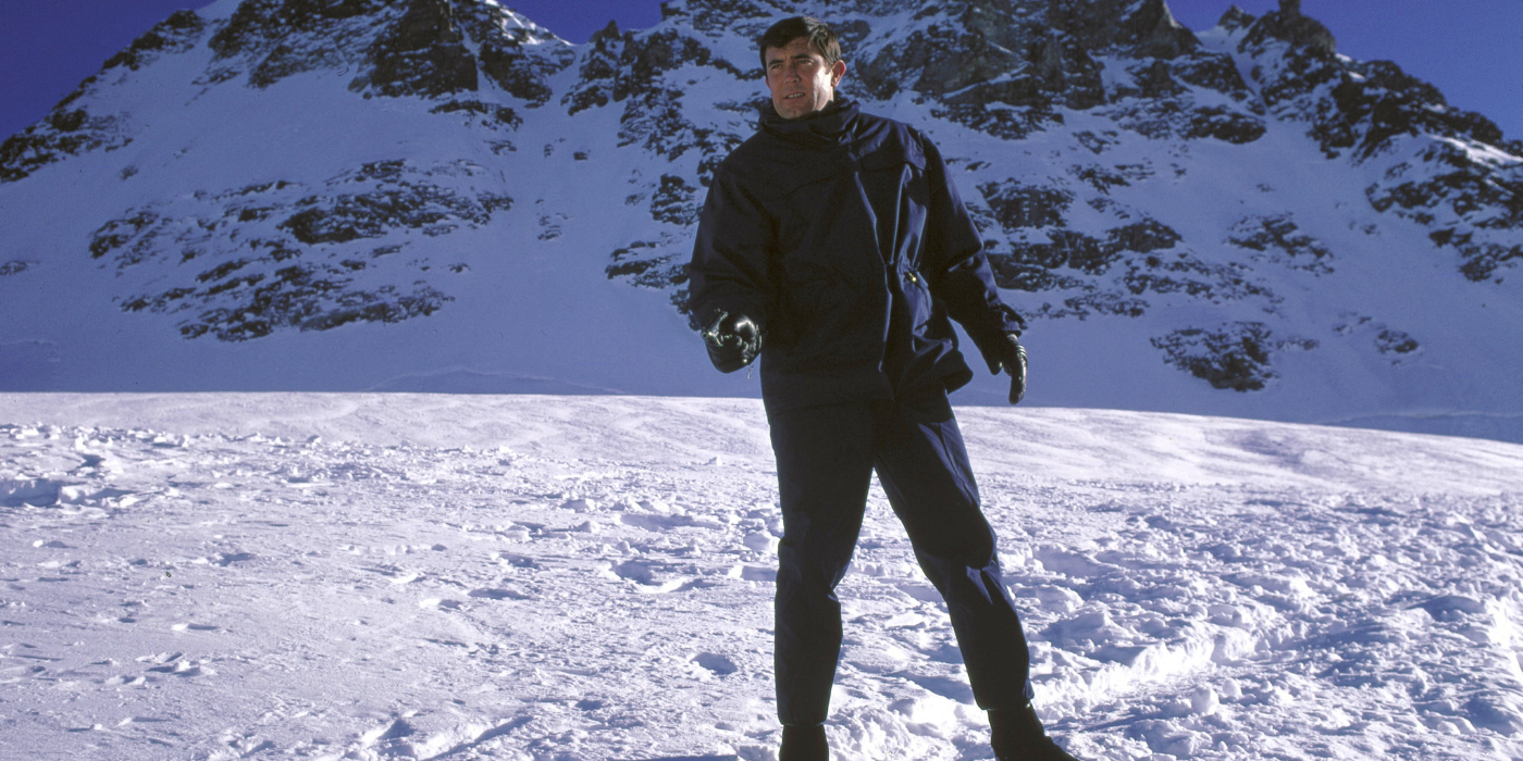 George Lazenby as James Bond in On Her Majesty's Secret Service