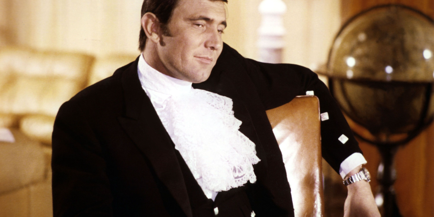 George Lazenby as James Bond in On Her Majesty's Secret Service