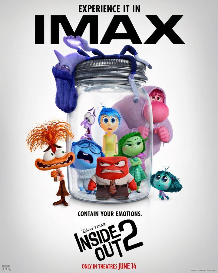 'Inside Out 2' IMAX Poster - Riley's Emotions are Bottled Up