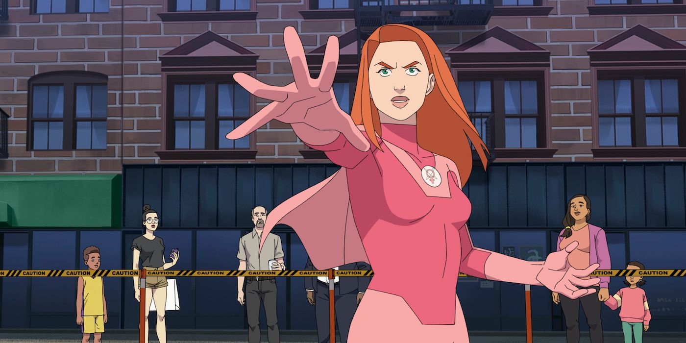 Atom Eve uses her powers in Invincible season 2