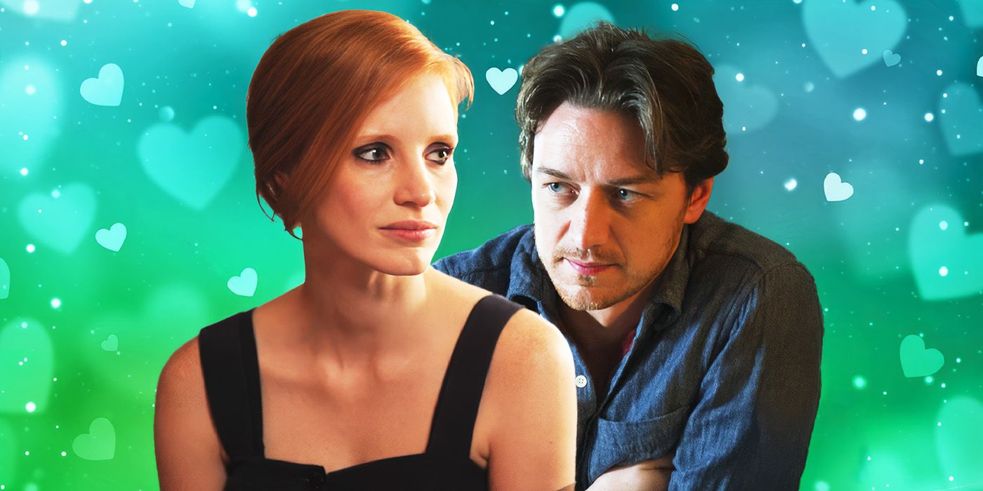 Jessica Chastain and James McAvoy from The Disappearance of Eleanor Rigby