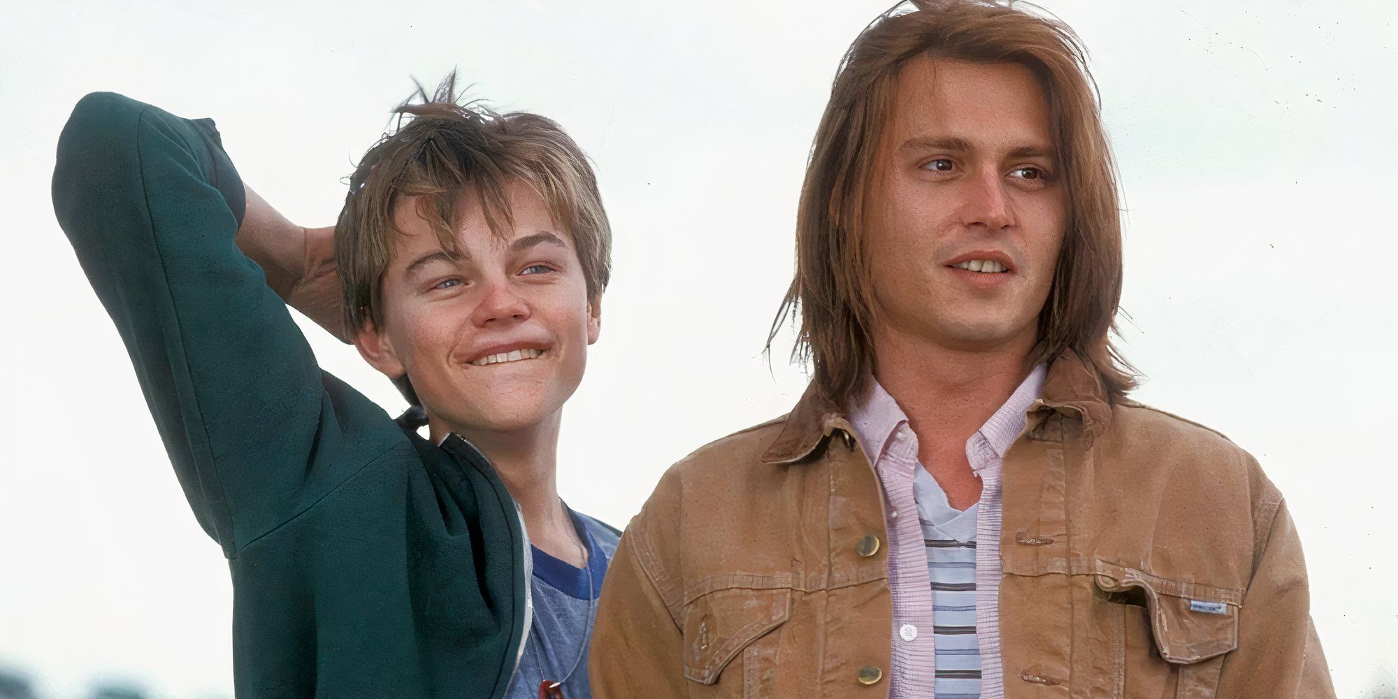 Leonardo DiCaprio as Arnie and Johnny Depp as Gilbert in What's Eating Gilbert Grape