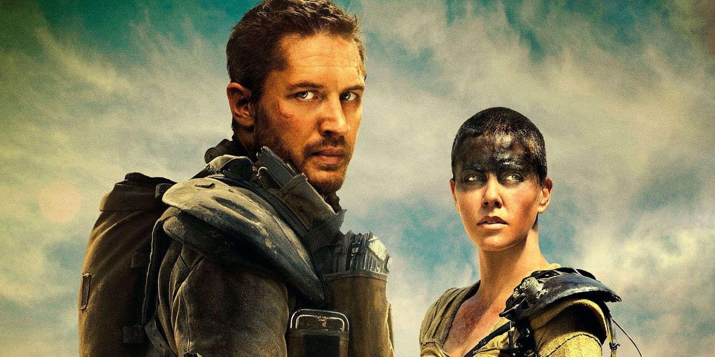 Tom Hardy as Max and Charlize Theron as Furiosa in Mad Max: Fury Road