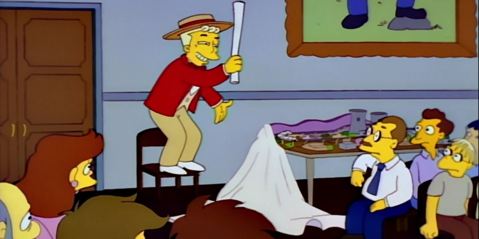 Phil Hartman dancing on a table in &lsquo;The Simpsons&rsquo;