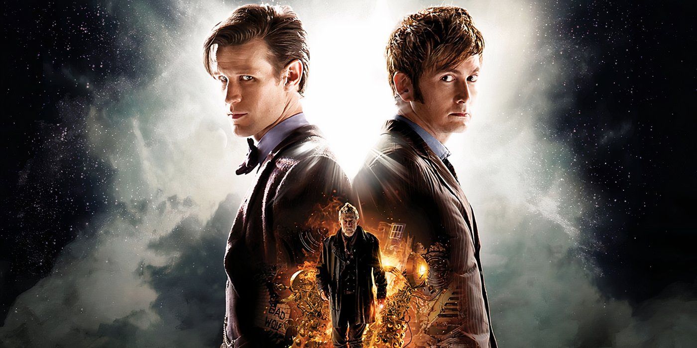 Matt Smith, John Hurt, and David Tennant in a poster for 'The Day of the Doctor' from 'Doctor Who' (1)