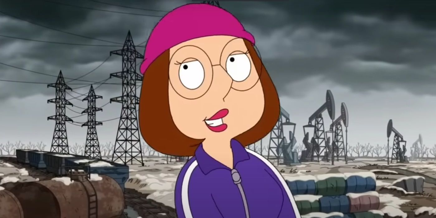 Meg Griffin de 'Padre de familia' luce feliz con sudadera morada