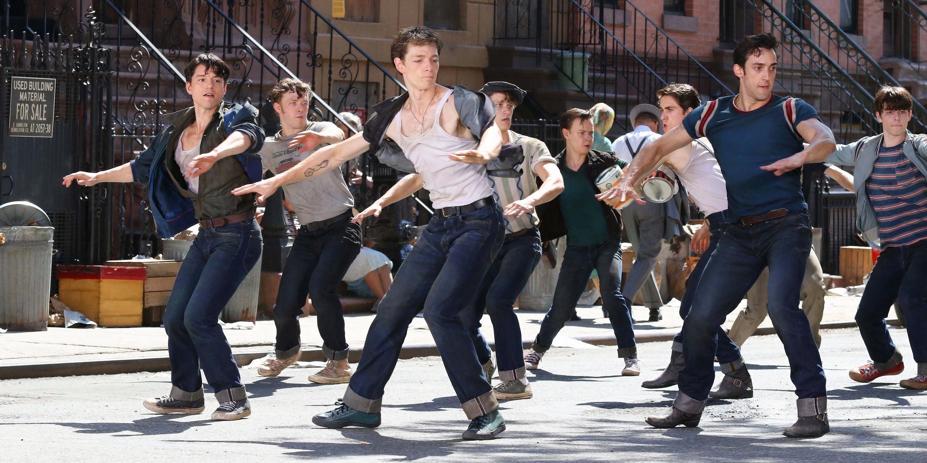 Mike Faist as Riff and the Jets in West Side Story