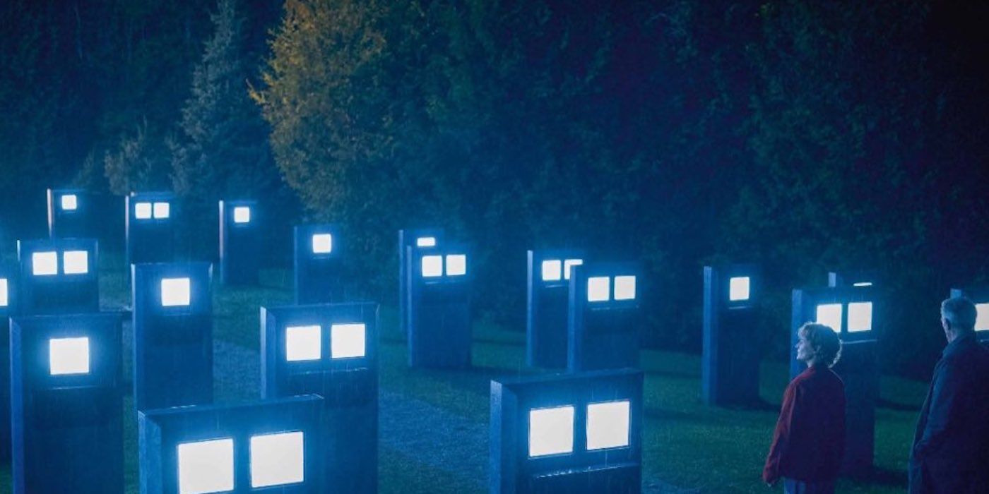 A collection of technoligical grave stones in The Shrouds.