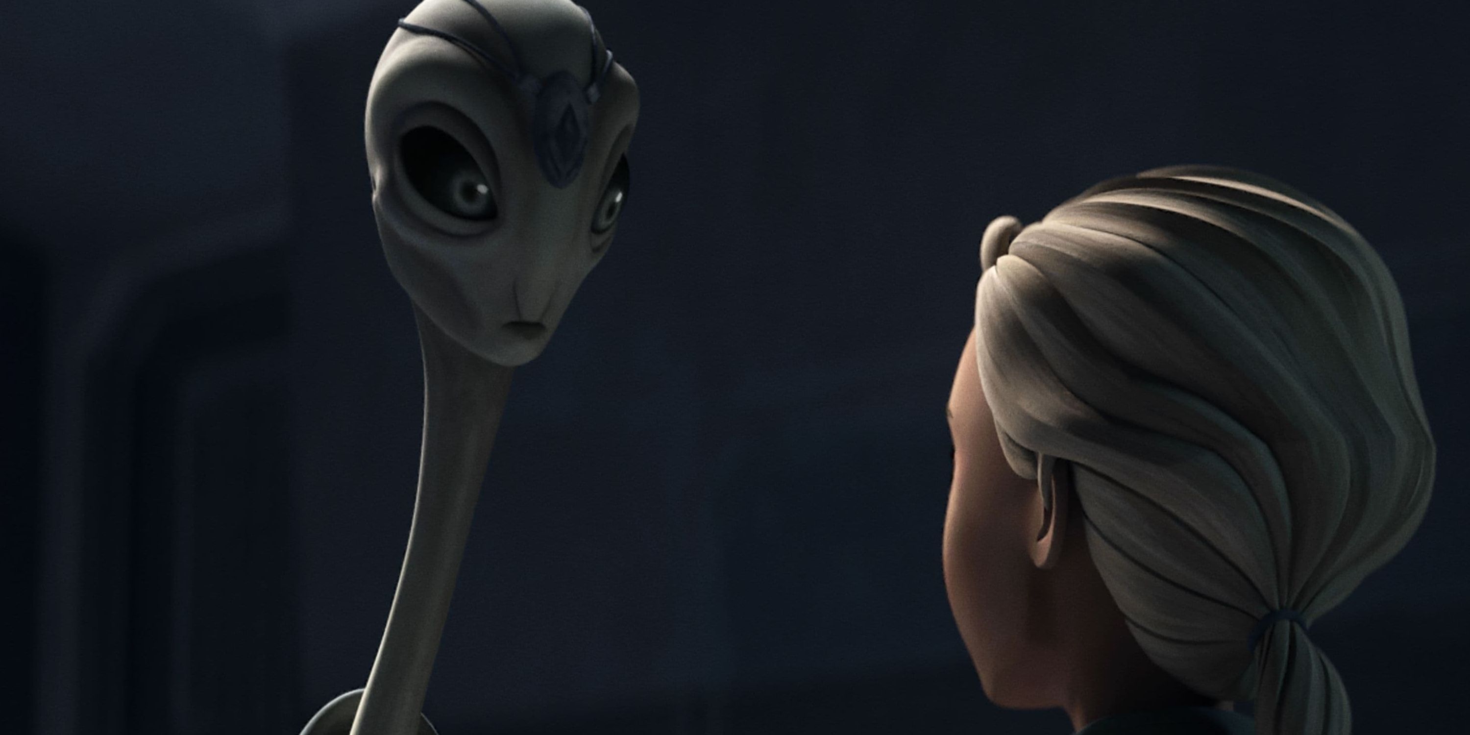 Nala Se talking to Omega in Star Wars: The Bad Batch