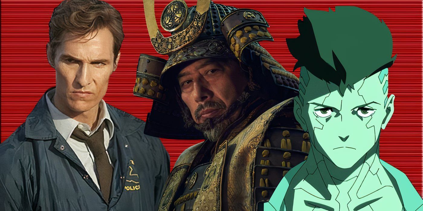 Image featuring Lord Toranaga (Shogun), Rust Cohle (True Detective), and David Martinez (Cyberpunk: Edgerunners)