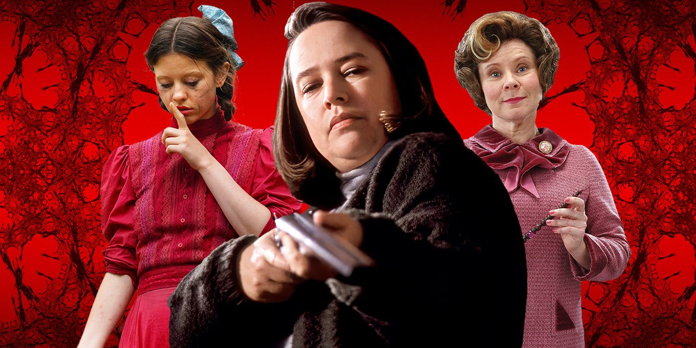 Pearl, Annie Wilkes from Misery, and Dolores Umbridge from Harry Potter
