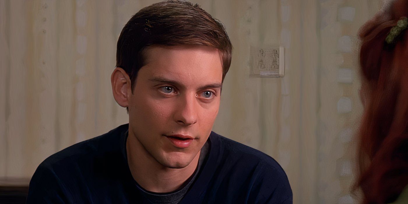 Peter talking to Mary Jane in the hospital in Spider-Man 2002