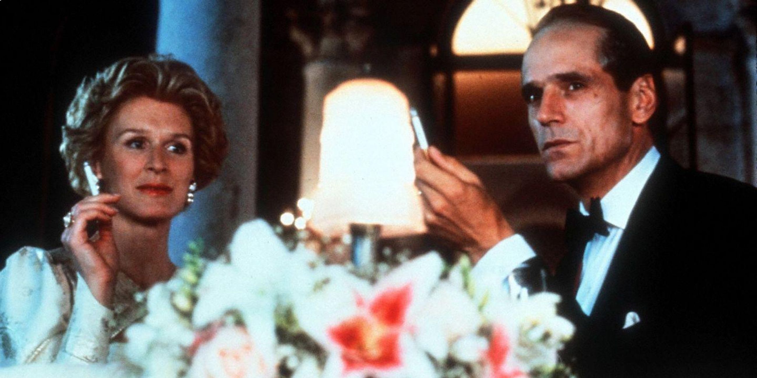 Glenn Close and Jeremy Irons in Reversal of Fortune 