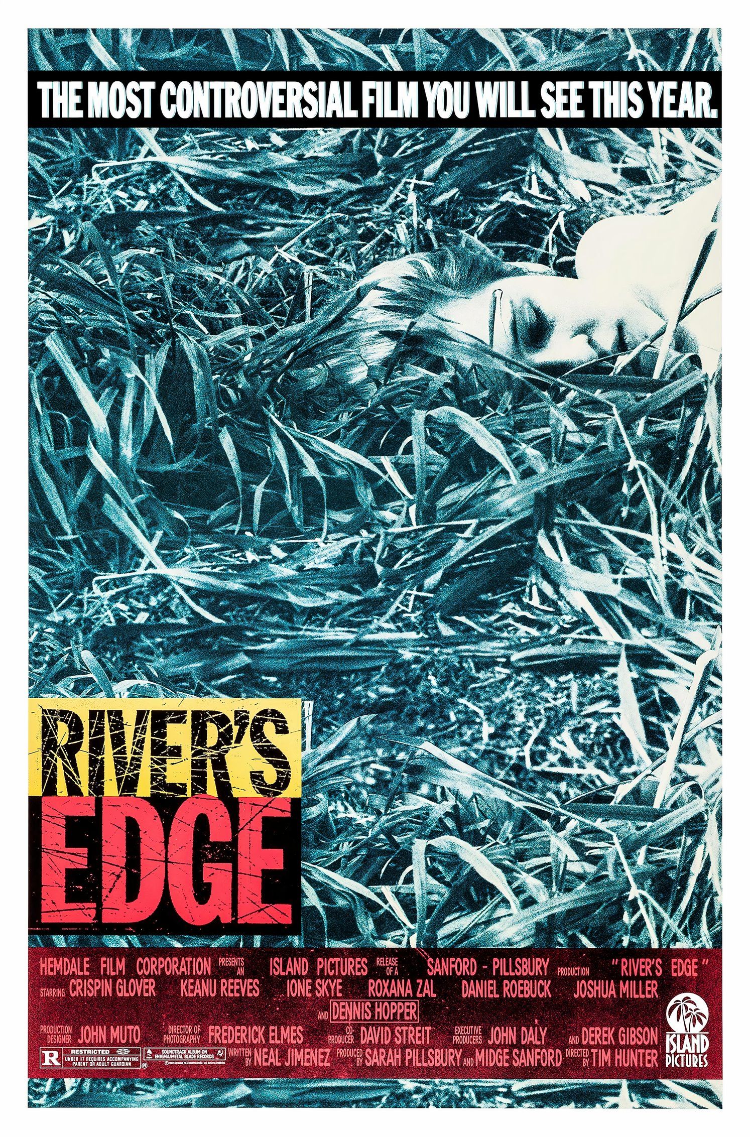 cartel de la película al borde del río
