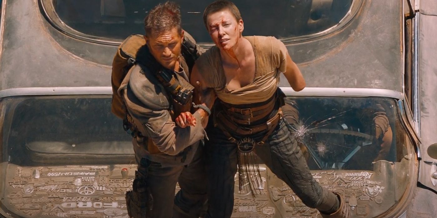 Max (Tom Hardy) and Furiosa (Charlize Theron) become powerful allies by the ending of Mad Max: Fury Road (2015).