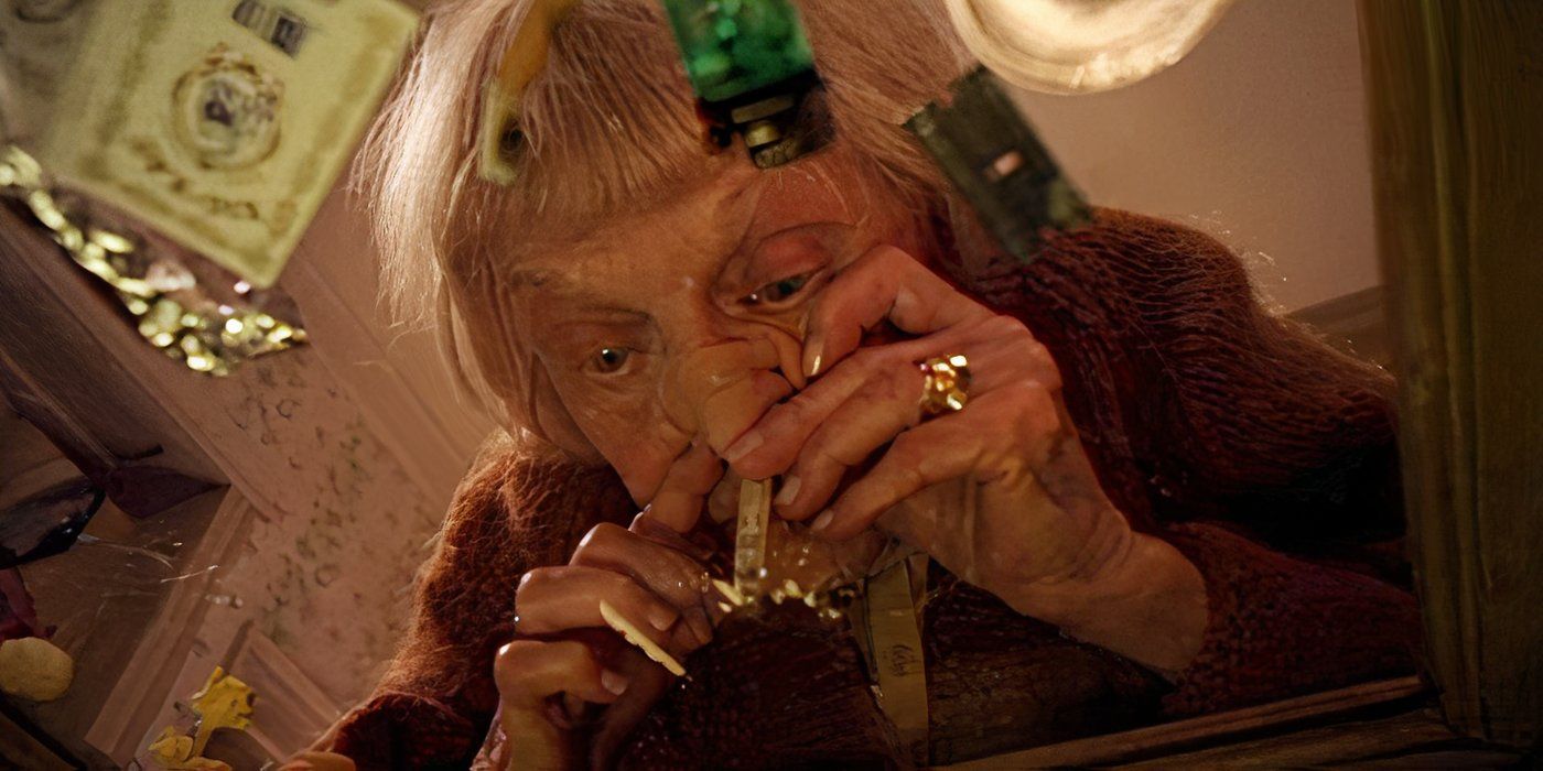 Ellen Albertini Dow as Aunt Ginger Gallagher, snorting cocaine off of a glass coffee table on Shameless