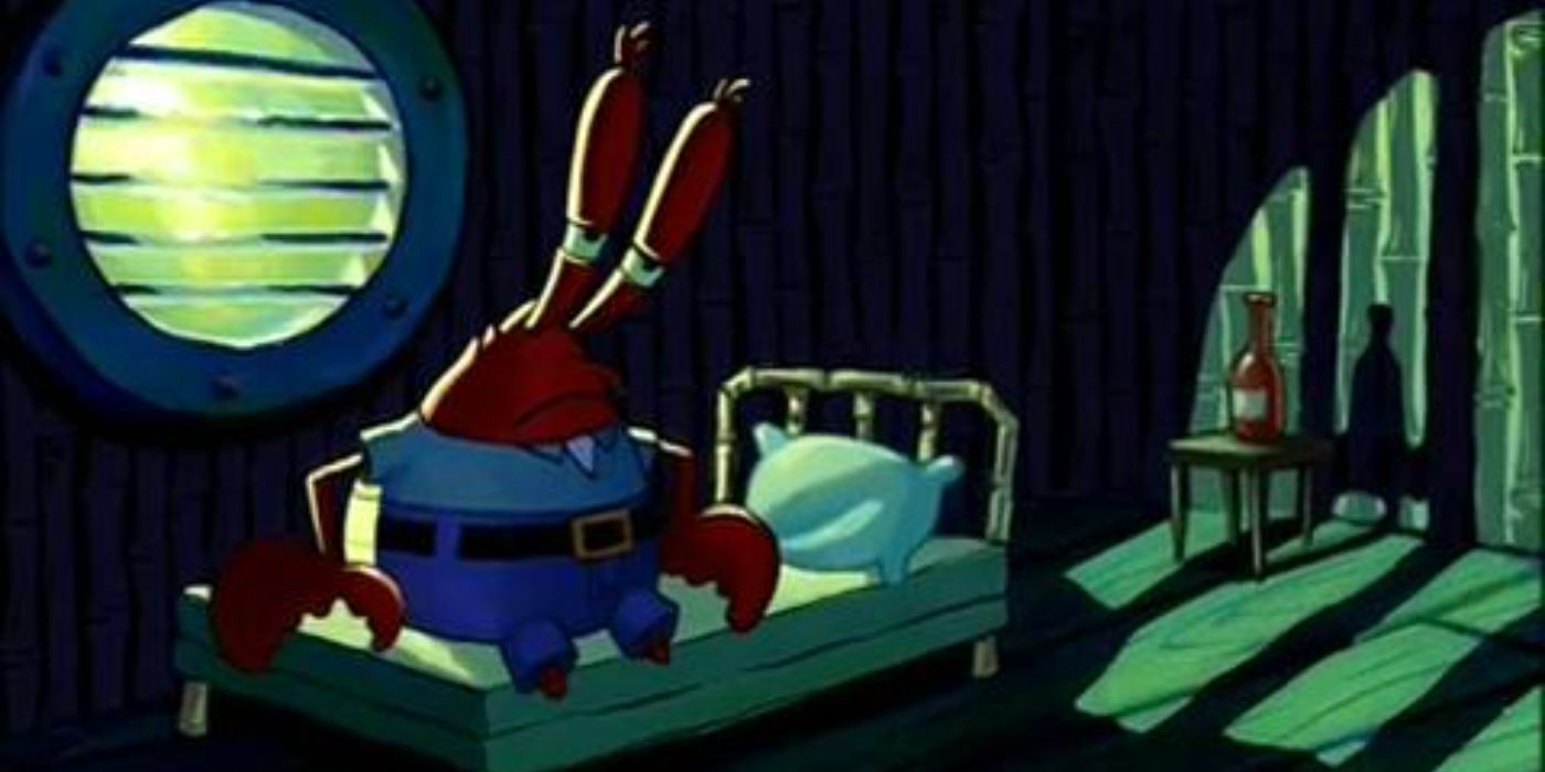 After the war, Krabs stayed secluded, in a deep depression that seemed endless