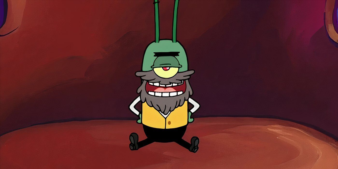 Plankton disguising himself as psychiatrist Dr. Peter Lankton in SpongeBob SquarePants.