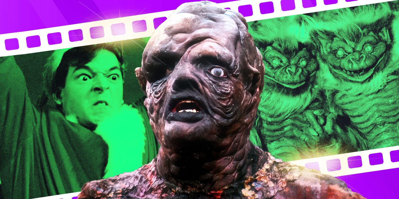 Blended image showing characters from Silent Night Deadly Night 2, The Toxic Avenger, and Hobgoblins.