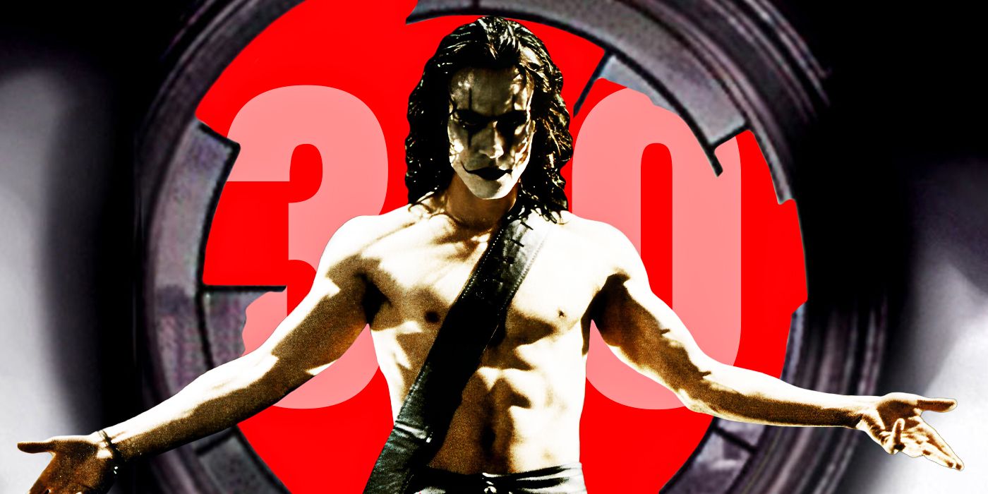 Custom image from Jefferson Chacon of Brandon Lee as Eric Draven shirtless with his arms out for The Crow