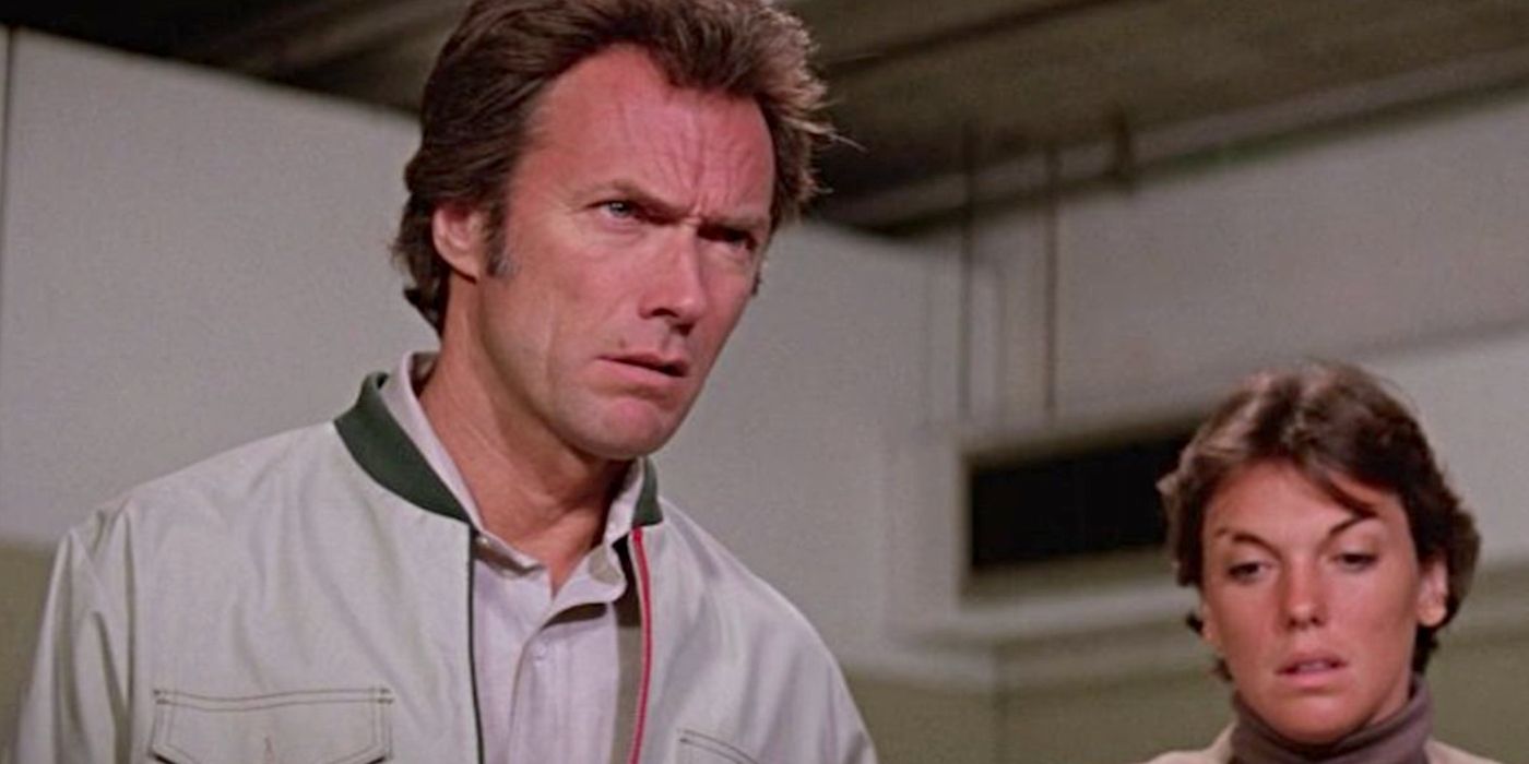 Clint Eastwood and Tyne Daly as Harry Callahan and Kate Moore in The Enforcer