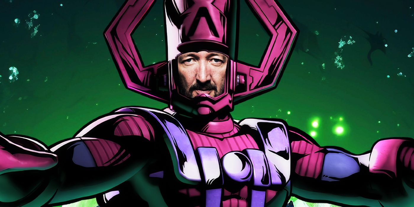 Ralph Ineson's face on a comic version of Galactus