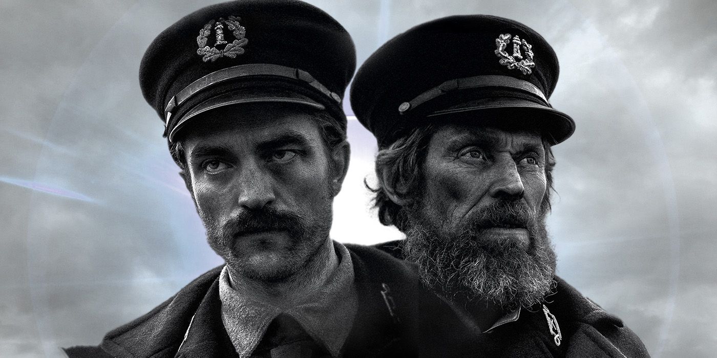 A custom image of Robert Pattinson and Willem Dafoe in The Lighthouse