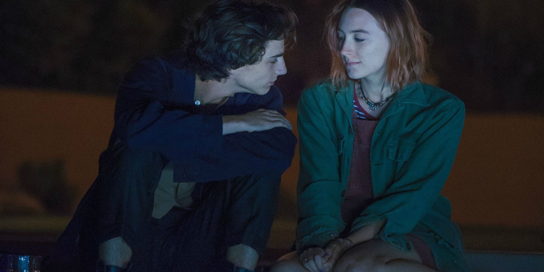 TImothée Chalamet and Saoirse Ronan in Lady-Bird