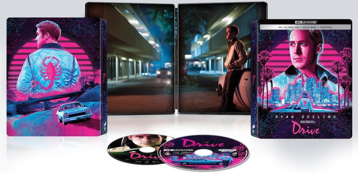 The 4K Steelbook Blu-ray set for Drive (2011).