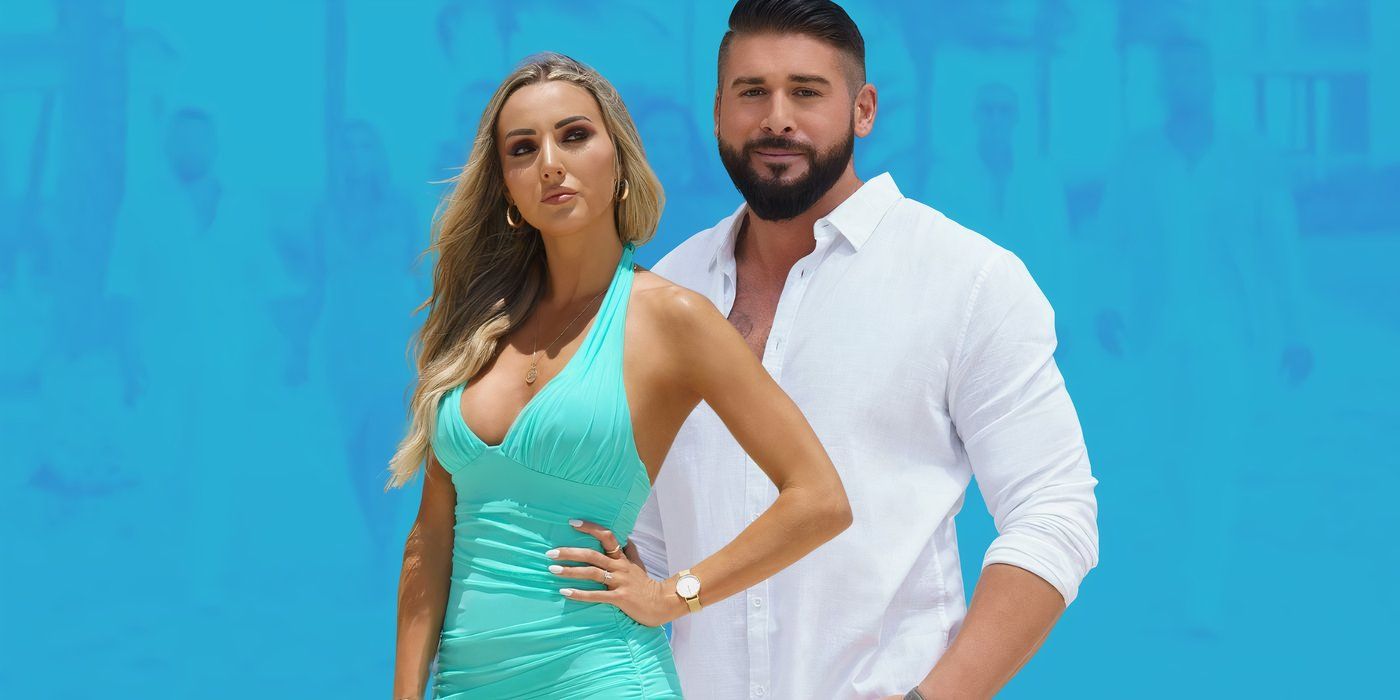 Victoria Coleman and Trevor Coleman pose for 'Grand Cayman_ Secrets In Paradise' promo