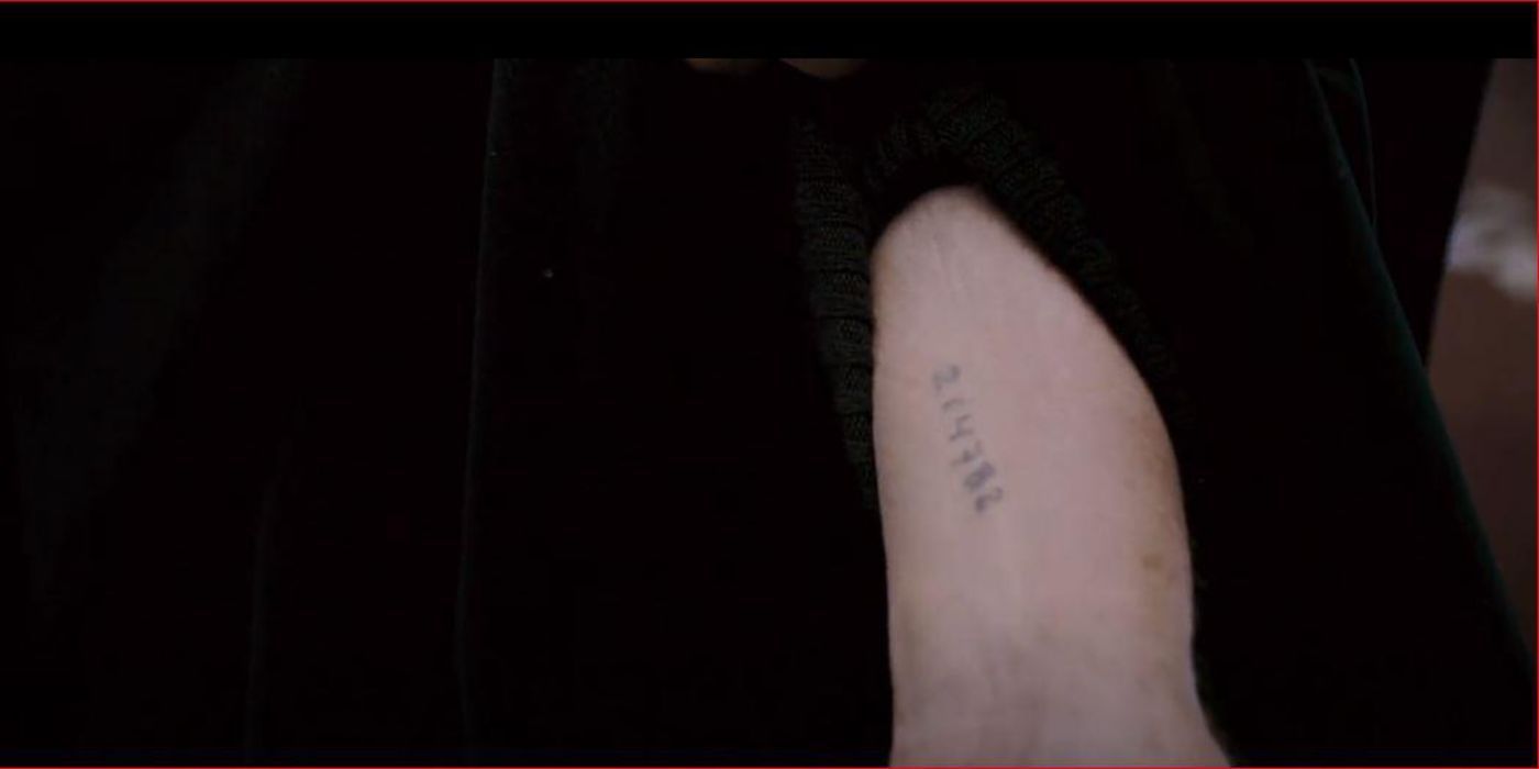 Magneto shows his identification tattoo in X-Men The Last Stand