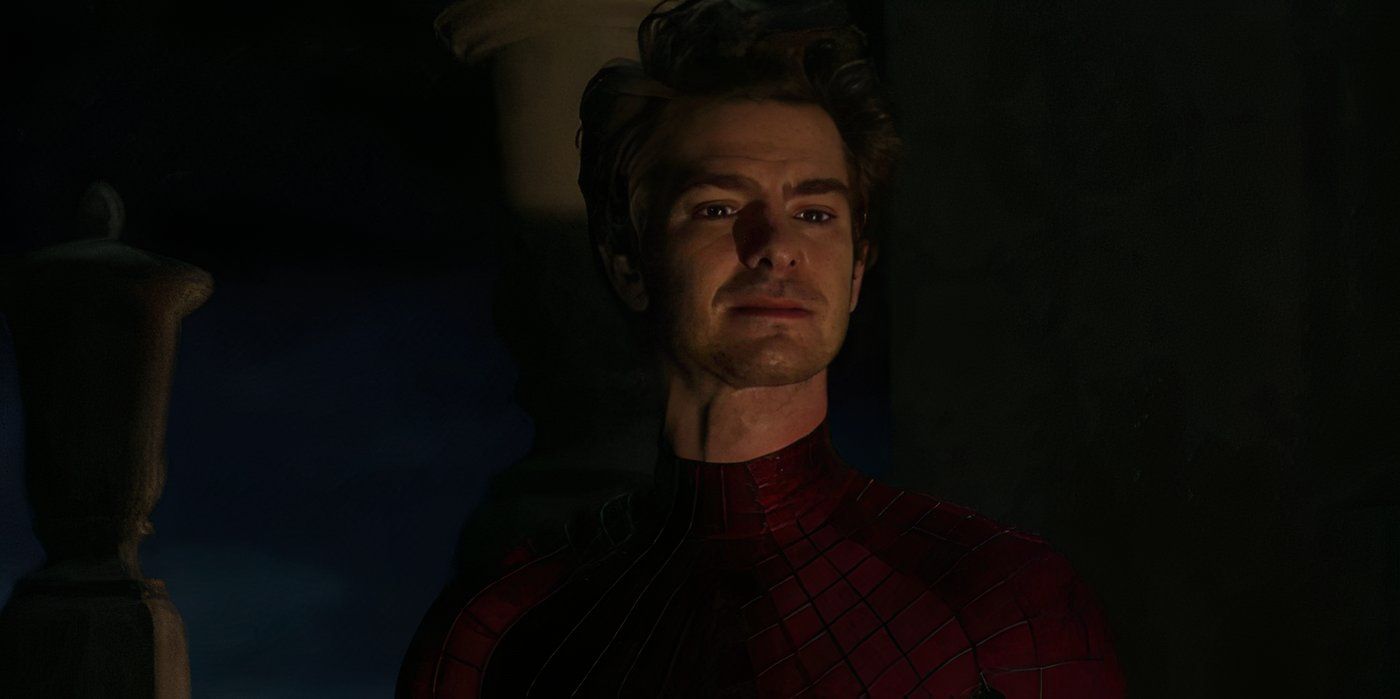 Peter Parker llorando en Spider-Man: No Way Home