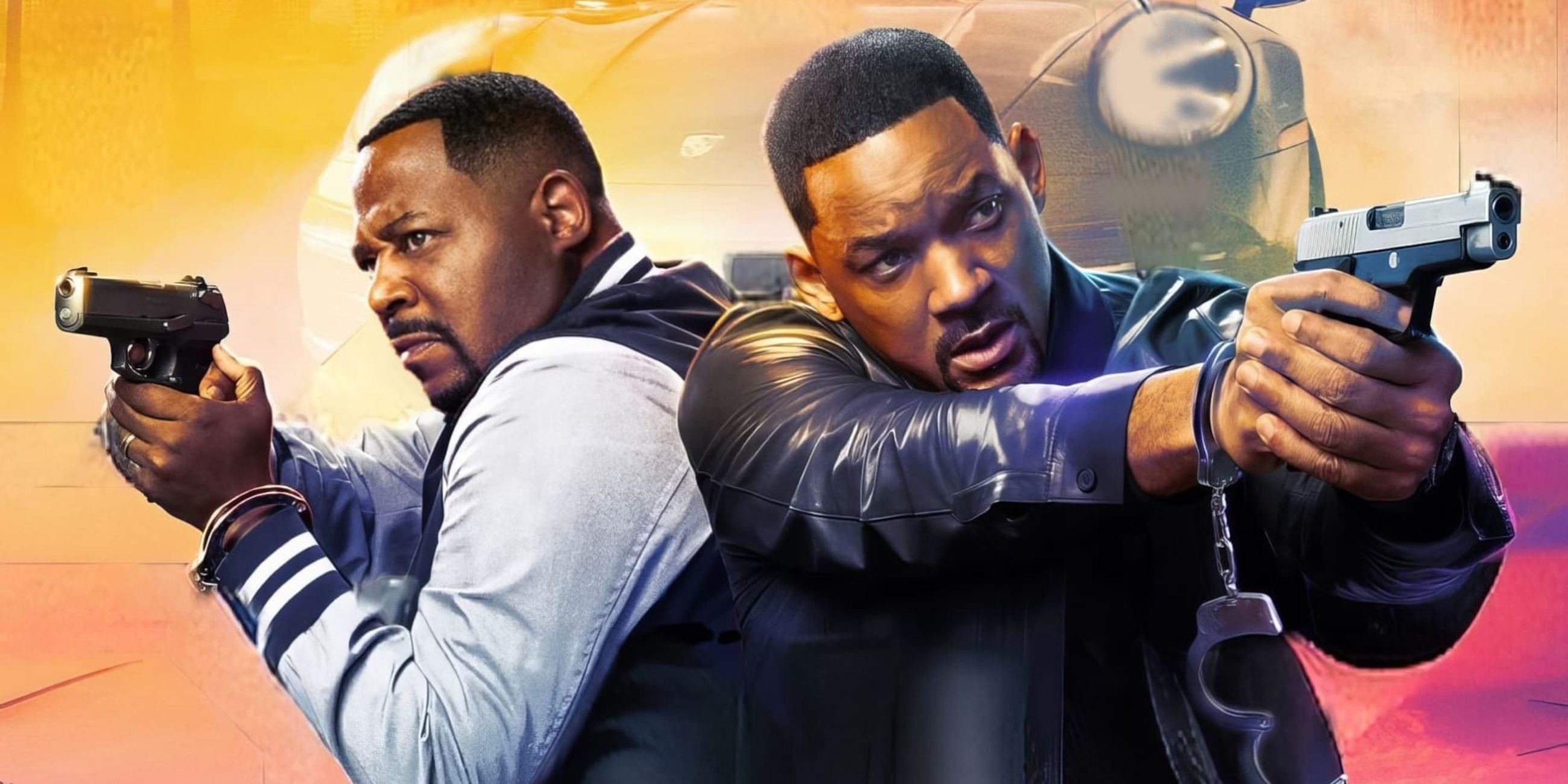 Will Smith and Martin Lawrence pointing guns on the poster for Bad Boys: Ride or Die