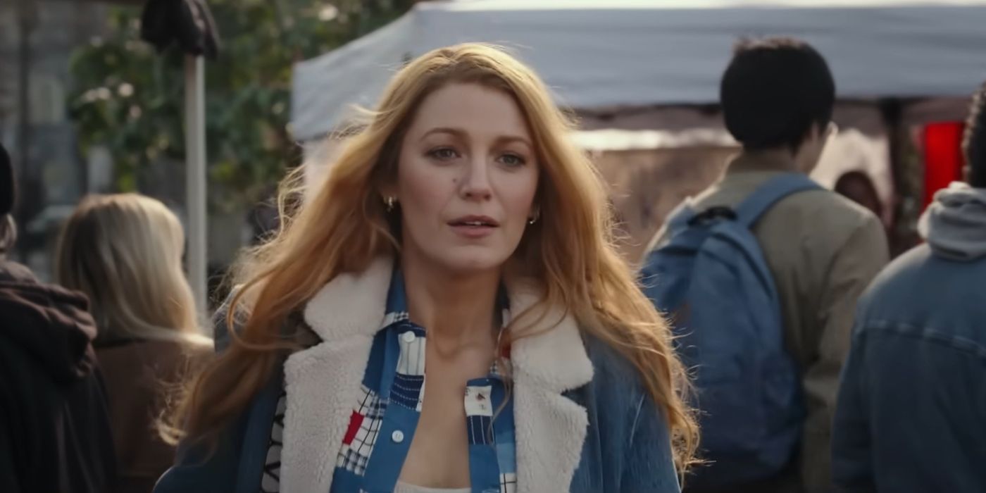 Blake Lively as Lily with a jacket on in 'It Ends With Us'