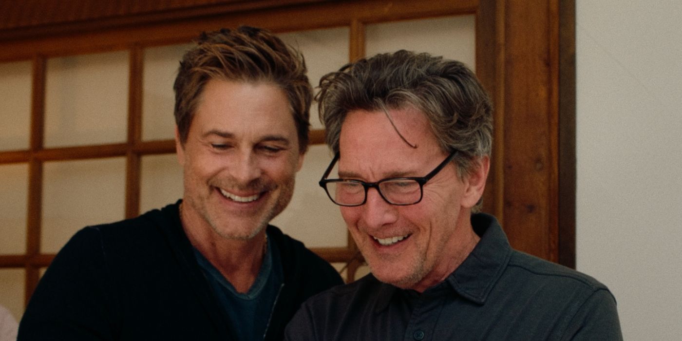 Rob Lowe and Andrew McCarthy on the set of Brats.