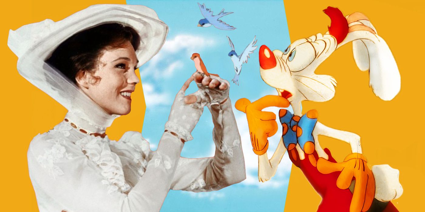 Characters from Mary Poppins and Who Framed Roger Rabbit