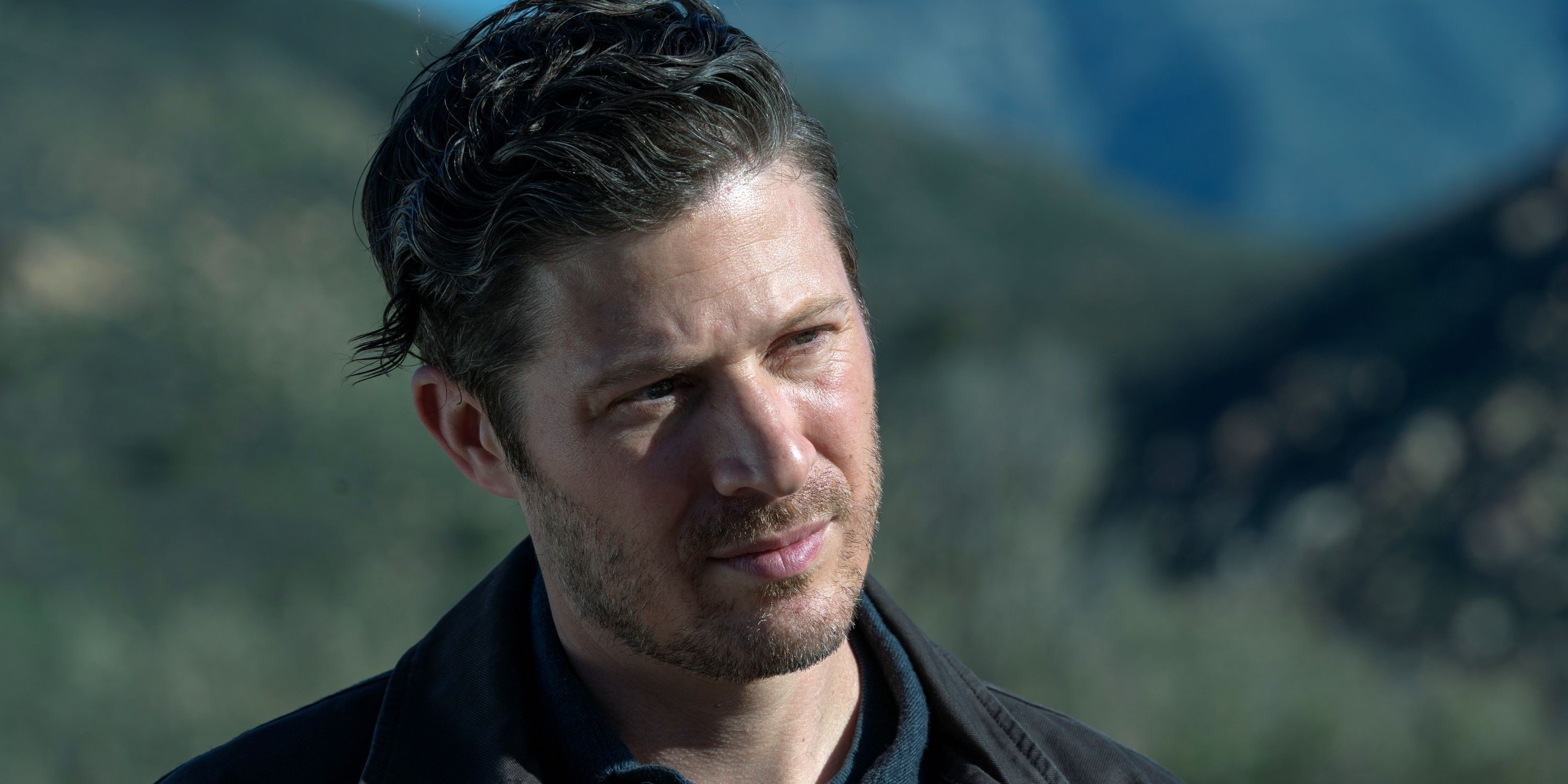 Zach Gilford as Elias Voit out of prison to help the BAU on a case in Season 17 of Criminal Minds: Evolution