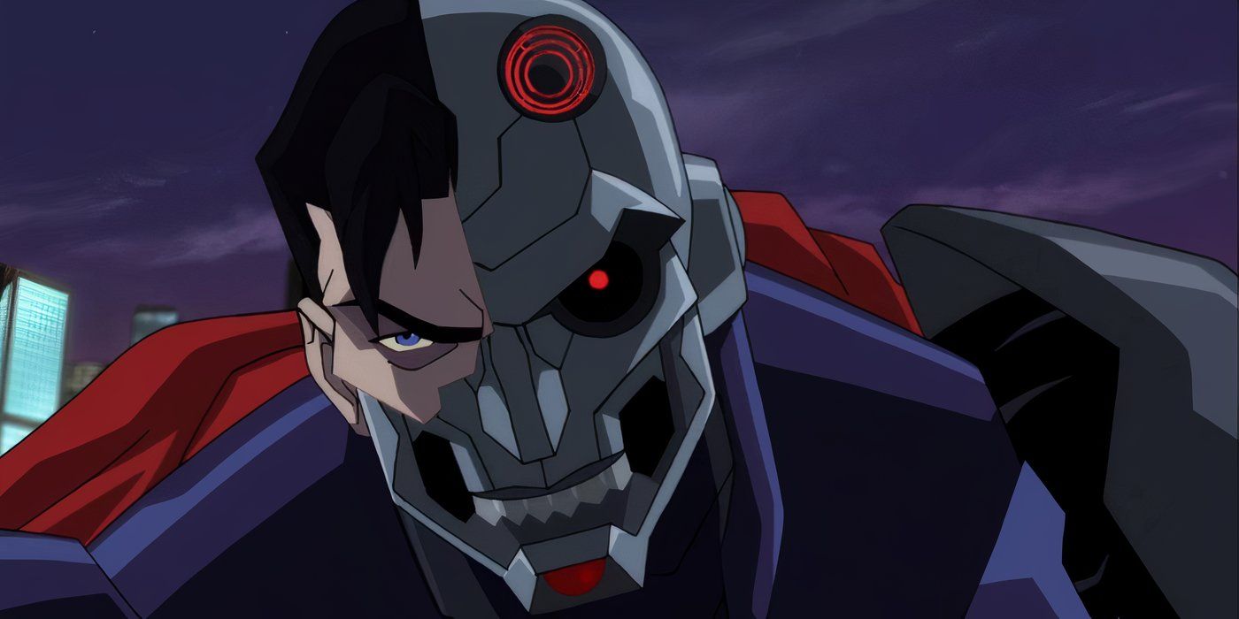 Cyborg Superman donant una mirada amenaçadora a Reign of the Superman