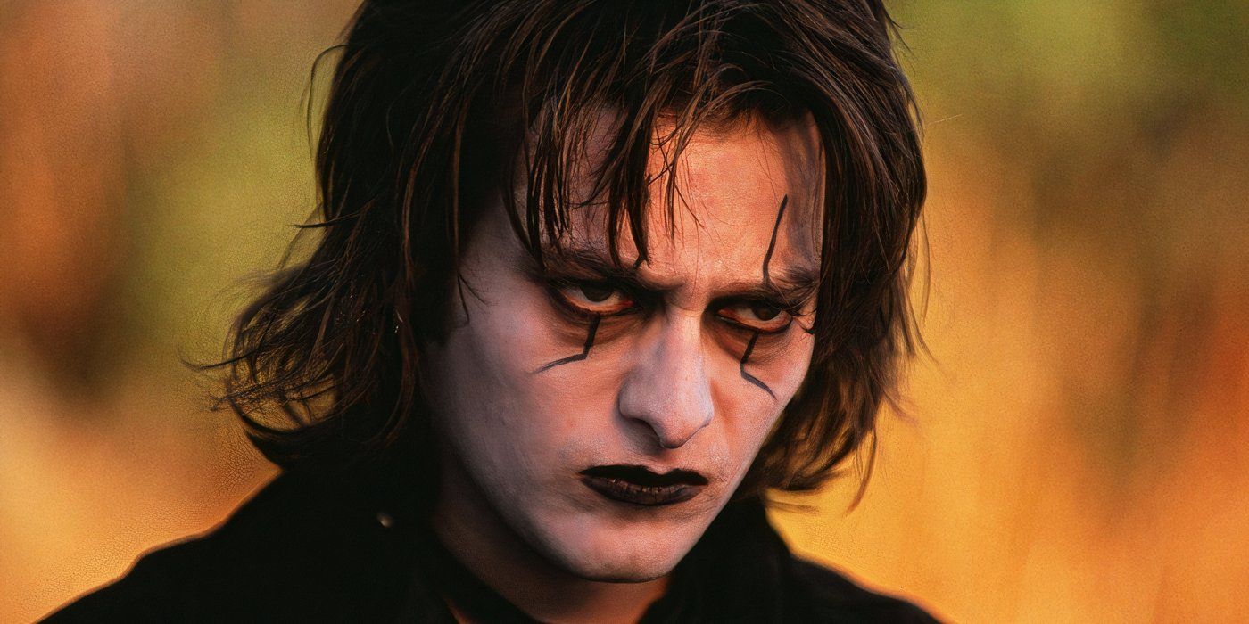 Edward Furlong in Crow make-up looking sad during the day in The Crow Wicked Prayer